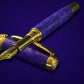 “Artisan Royal Amethyst pen with JoWo #6 Medium nib and gold accents”