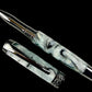 Black Titanium Handmade Acrylic Rollerball Pen. One of a Kind. Handcrafted in Colorado. Ink, Box & Sleeve Included, by Highlander Pen. [ML-RB-1120-03]