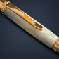 Red Gold "Black Opal" | Handmade Glasgow Ballpoint Pen by Highlander
