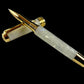 Gold “Pearly Opal” Handcrafted Rollerball Pen, One of a Kind, Handmade in CO. Ink, Velvet Sleeve, and Pen Box Included. By Highlander Pen. [ML-RB-1217-02]