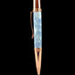 Rose Gold "Stratus" Handmade Glasgow Ballpoint Pen. One of a Kind, Handcrafted by Highlander Pen in CO. Box, Ink, & Sleeve Included. [ML-BP-1210-02]