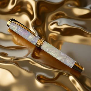 Amethyst Opal | Red Gold Rollerball | Handcrafted Luxury by Highlander