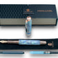 Elegant “Black Opal” Rose Gold Acrylic Fountain Pen, One of a Kind, Handmade in Colorado. Ink, Converter, Pen Sleeve & Box Included. - HighlanderPen