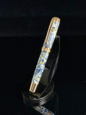 Red Gold “Ming Dynasty” Artisnal Rollerball Pen
