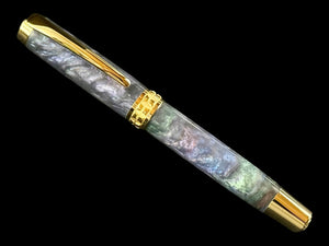 Black Opal | Gold Rollerball Pen | Luxury Writing Pen