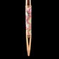 Rose Gold "Elegant Swirl" Handmade Glasgow Ballpoint Pen. One of a Kind, Handcrafted by Highlander Pen in CO. Box, Ink, & Sleeve Included. [ML-BP-1212-01]