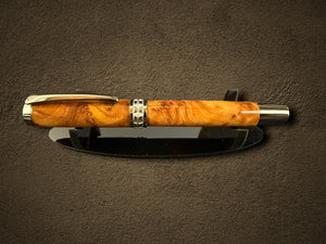 Handcrafted Exotic Thuya Burl Black Titanium Rollerball Pen - “The Perfect Gift”