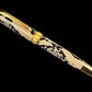 Authentic Reticulated Python Gold Fountain Pen [ML-FP-0220-02]