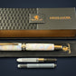 Handcrafted “Mystic Opal” | Black Titanium Fountain Pen by Highlander. Perfect for the Writing Enthusiast