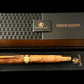 Museum Grade Exotic Thuya Burl Wood Gold Rollerball Pen | Handcrafted by Highlander