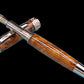 Exotic Thuya Burl Wood~Highlander Rose Gold Fountain Pen, One of a Kind, Handmade in Colorado. Ink, Converter, Pen Sleeve & Box Included. - HighlanderPen