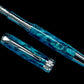 Elegant "Deep Teal" Handcrafted Black Titanium Fountain Pen. One of a Kind. Handmade in Colorado. Ink, Converter, Sleeve & Box Included. - HighlanderPen