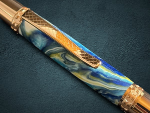 Striking “Big Tsunami" Ballpoint Pen - Handmade Gifts From Colorado