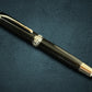 Highlander “Signature Black Onyx” | Black Titanium Fountain Pen | Handcrafted Black Resin