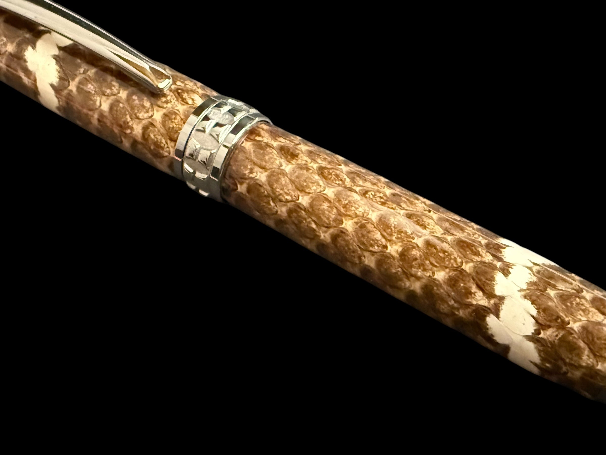 Cobra Snakeskin” Black Titanium Rollerball Pen