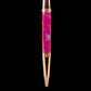 Rose Gold "Wisteria Hysteria" Handmade Glasgow Ballpoint Pen. One of a Kind, Handcrafted by Highlander Pen. Box, Ink, & Sleeve Included. [ML-BP-1212-02]