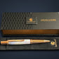 Red Gold "Black Opal" | Handmade Glasgow Ballpoint Pen by Highlander