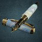 Amethyst Opal | Black Titanium Highlander Fountain Pen | An Elegant Gift