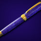 “Royal Amethyst fountain pen in violet resin with polished gold trim”