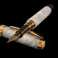 Red Gold “Amethyst Opal” Handcrafted Highlander Fountain Pen - Perfect Gift