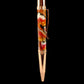 Red Gold "Bordeaux" Handmade Glasgow Ballpoint Pen. One of a Kind, Handcrafted by Highlander Pen in CO. Box, Ink, & Sleeve Included. [ML-BP-1216-02]