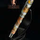 Tiger Vein | Black Titanium Fountain Pen