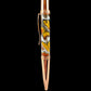 Rose Gold "Caramel Latte" Handmade Glasgow Ballpoint Pen. One of a Kind, Handcrafted by Highlander Pen in CO. Box, Ink, & Sleeve Included. [ML-BP-1205-02]