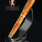 Highlander Exotic Thuya Burl Wood Red Gold Fountain Pen - The Perfect Gift