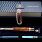 Highlander Edinburgh Exotic Thuja Burl Wood Rose Gold Fountain Pen, Handcrafted in CO. Ink, Converter, Pen Sleeve, & Box Included. - HighlanderPen