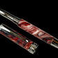 Black Titanium “Up in Smoke” Handmade Rollerball Pen. One of a Kind. Handcrafted in CO. Ink, Box & Sleeve Included, by Highlander Pen. [ML-RB-1201-01]