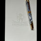 Ming Dynasty | Gold Fountain Pen | Blue, White & Gold Resin | Handcrafted by Highlander