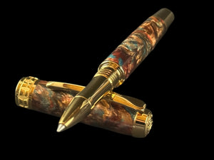 “Dragon Skin” | Gold Rollerball Pen | Highlander Collection