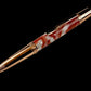 Rose Gold "Peppermint" Handmade Glasgow Ballpoint Pen. One of a Kind, Handcrafted by Highlander Pen in CO. Box, Ink, & Sleeve Included. [ML-BP-1202-01]