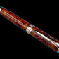 Exotic Thuya Burl Wood~Highlander Rose Gold Rollerball Pen, Artisan Handcrafted Writing Instrument. One of a Kind, with Box, Sleeve, & Ink. (ML-RB-0926-01) - HighlanderPen