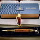 Exotic Rare Snakewood, Gold Rollerball Pen, Artisan Handcrafted Writing Instrument. Handmade Custom in Colorado. One of a Kind. - HighlanderPen