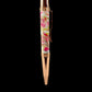 Rose Gold "Elegant Swirl" Handmade Glasgow Ballpoint Pen. One of a Kind, Handcrafted by Highlander Pen in CO. Box, Ink, & Sleeve Included. [ML-BP-1212-01]