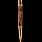 Rose Gold Exotic Australian Red Coolabah Burl Wood Handmade Ballpoint Pen. Handcrafted by Highlander Pen in CO. Box, Ink, & Sleeve Included. [ML-BP-1209-03]