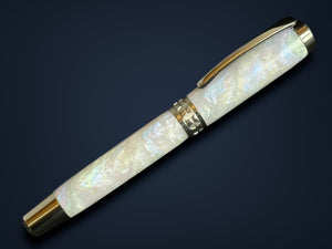 Handmade “Black Opal” Highlander Black Titanium Rollerball Pen. A Gift To Be Admired For Years To Come