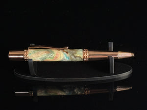 Desert Bloom | Red Gold Ballpoint Pen | Handmade by Highlander