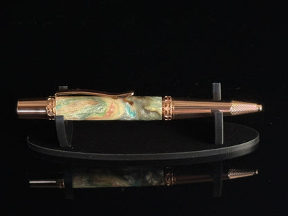 Desert Bloom | Red Gold Ballpoint Pen | Handmade by Highlander
