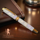 Red Gold “Amethyst Opal” Handcrafted Highlander Fountain Pen - Perfect Gift