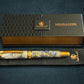 Reflections | Gold Rollerball Pen | Handmade Gift for Writers and Journalers | One-of-a-Kind Luxury Pen by Highlander