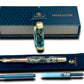 Elegant “Black Pewter” Handcrafted Luxury Gold Fountain Pen, One of a Kind, Handmade in Colorado. Ink, Converter, Sleeve, & Box Included. - HighlanderPen