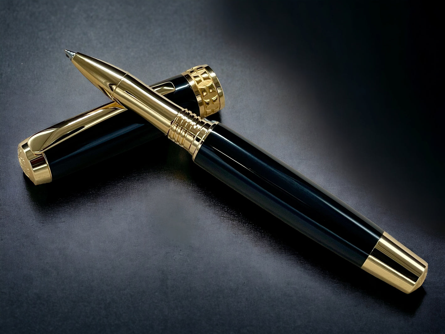 Exotic Gaboon Ebony, Gold Highlander SKYE, One of a Kind Handcrafted Rollerball Pen. Custom, Artisan Rare and Unique, Handmade in CO - HighlanderPen