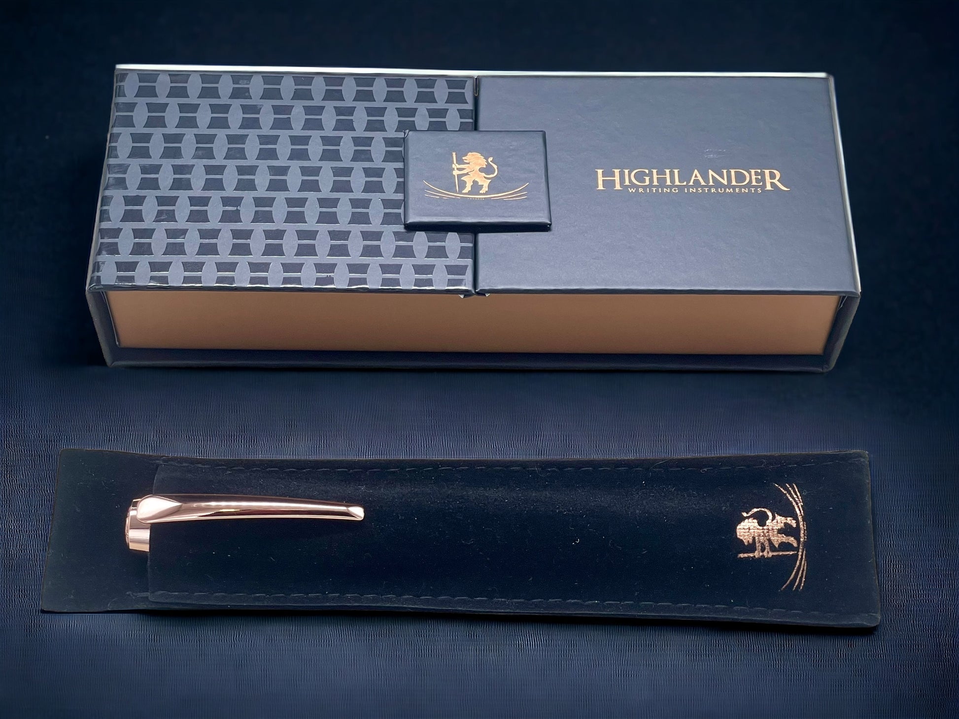 Exotic Gaboon Ebony, One of a Kind Rose Gold, Handmade Custom Fountain Pen. Artisan Rare & Unique, Completely Handcrafted in Colorado, USA. - HighlanderPen