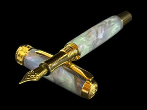 Mystic Opal | Handmade Gold Fountain Pen by Highlander