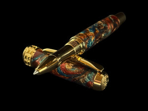 Dragon Skin | Gold Rollerball Pen by Highlander | A Striking Gift