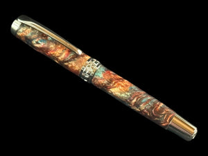 Highlander “Dragon Skin” | Black Titanium Handmade Rollerball Pen by Highlander