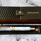 Red Gold “Sapphire Opal” Handcrafted Rollerball Pen