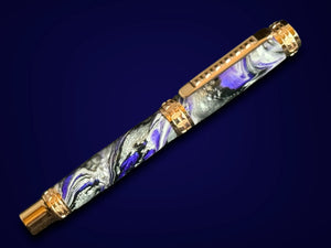 Handcrafted “ZEUS” | Red Gold Edinburgh Model Fountain Pen - Memorable Handmade Gifts